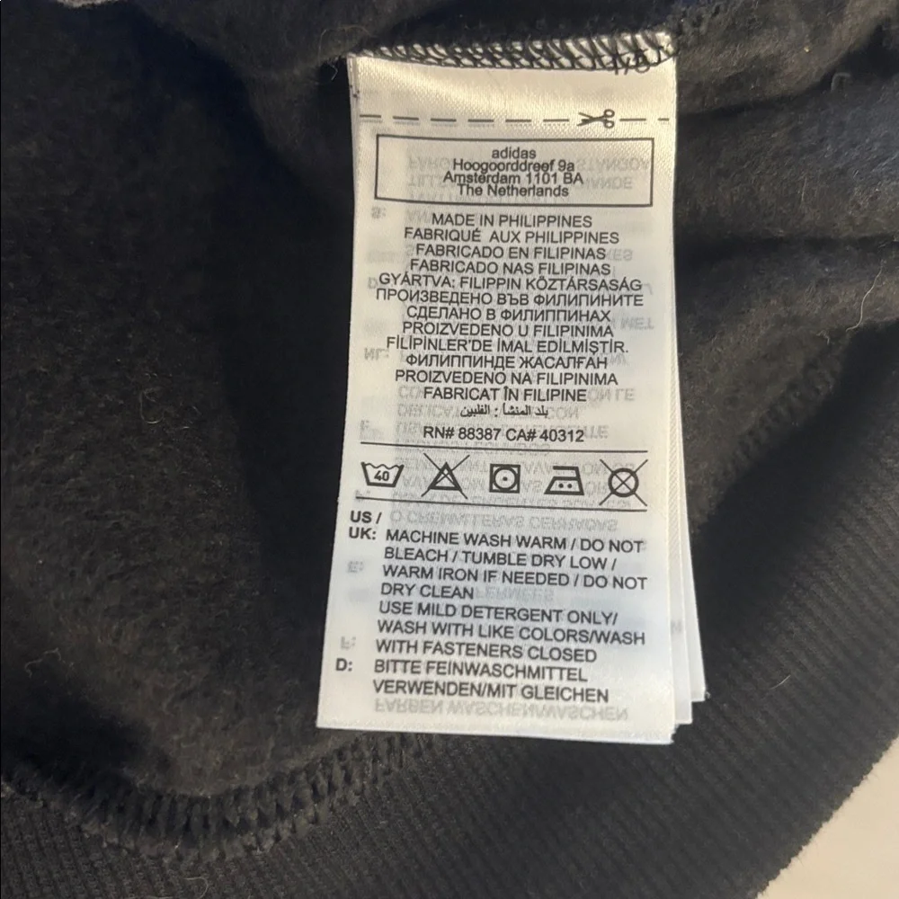 Adidas Tiro24 Black Hoodie size small
